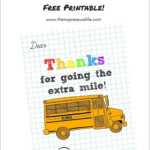Bus Driver Appreciation Card Free Printable