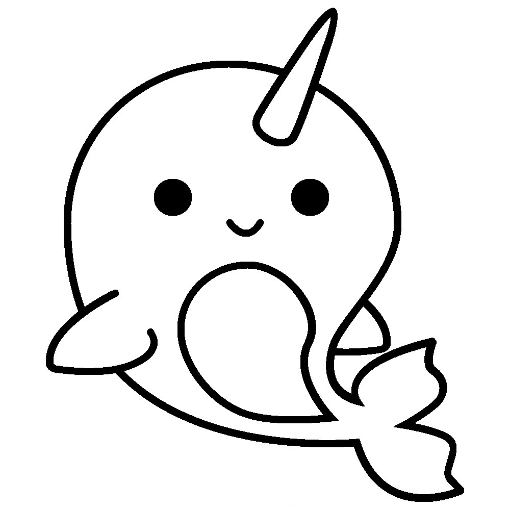 Ccbc events Free Printable Narwhal Coloring Pages