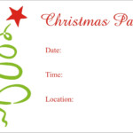 Christmas Party Free Printable Holiday Invitation