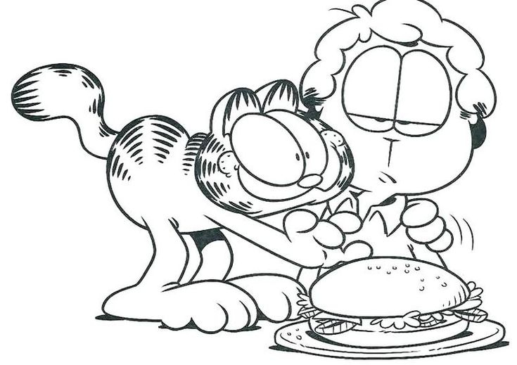 Coloring Page Of Garfield Free Ok Boyama Sayfalar 