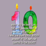 Cute Birthday Messages For 10 Years Old Top Happy