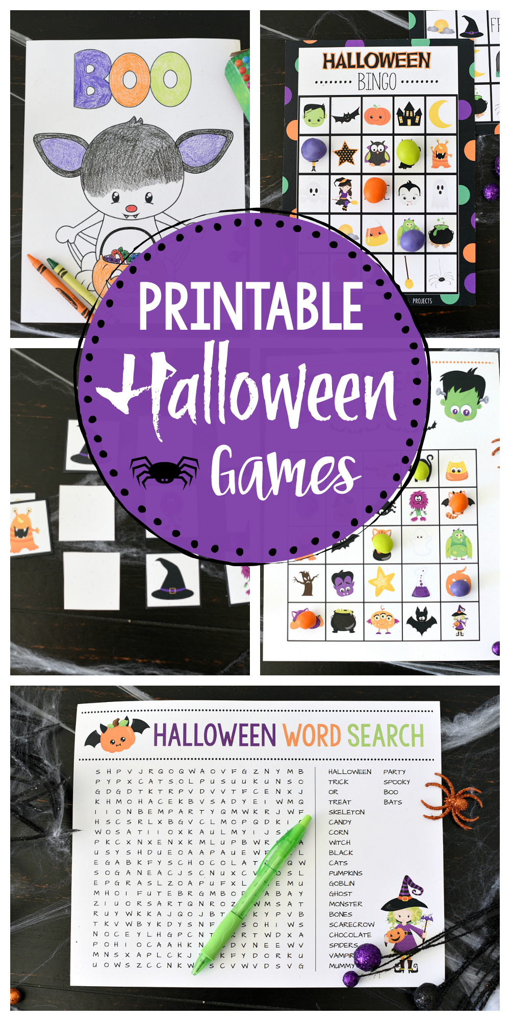 Cute Printable Halloween Games For Kids Fun Squared