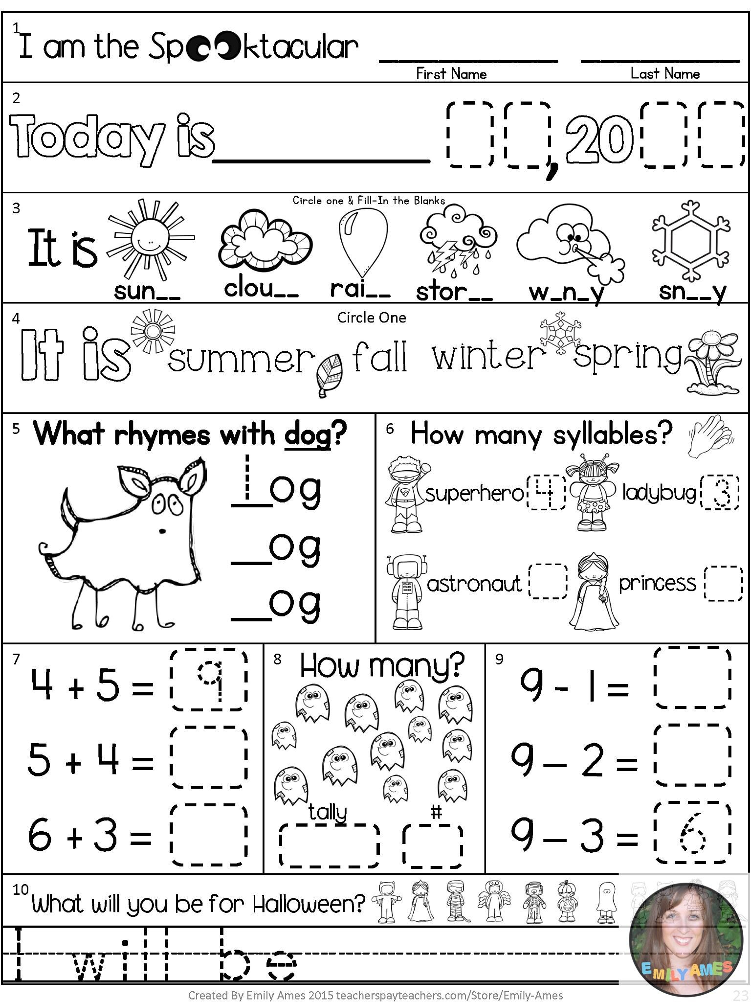 Differentiated No Prep Printables Are Perfect For Morning