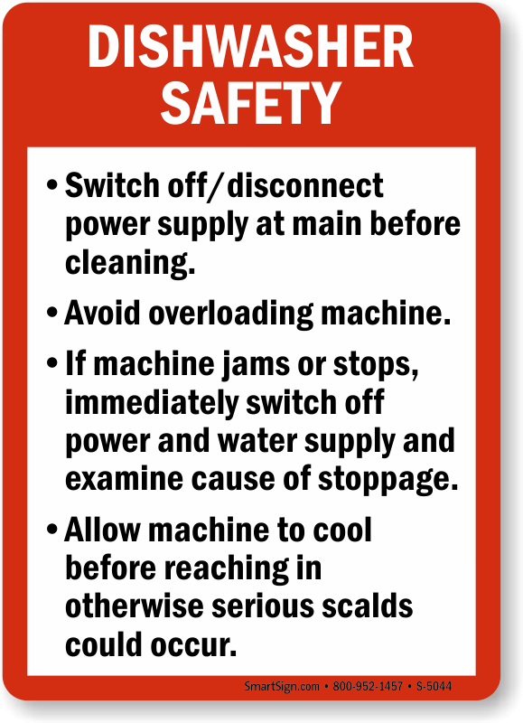 Dishwasher Safety Guidelines Food And Kitchen Safety 