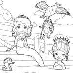 Disney Junior Coloring Pages Sofia The First Images