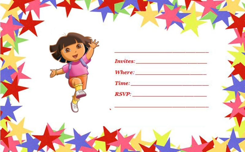 Dora The Explorer Invitations Free Invitation Templates