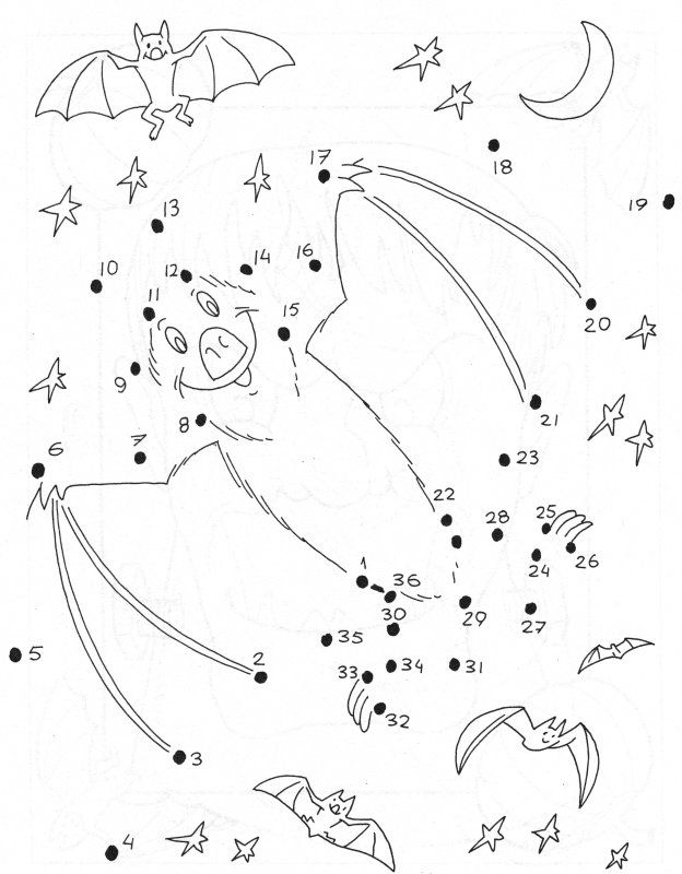 Dot to dot Pictures Halloween Coloring Halloween 