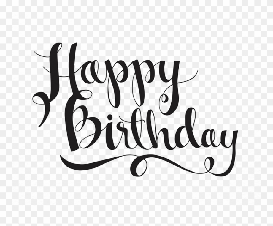 Download High Quality Happy Birthday Clipart Calligraphy 