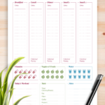 Download Printable Complex Daily Food Diary PDF