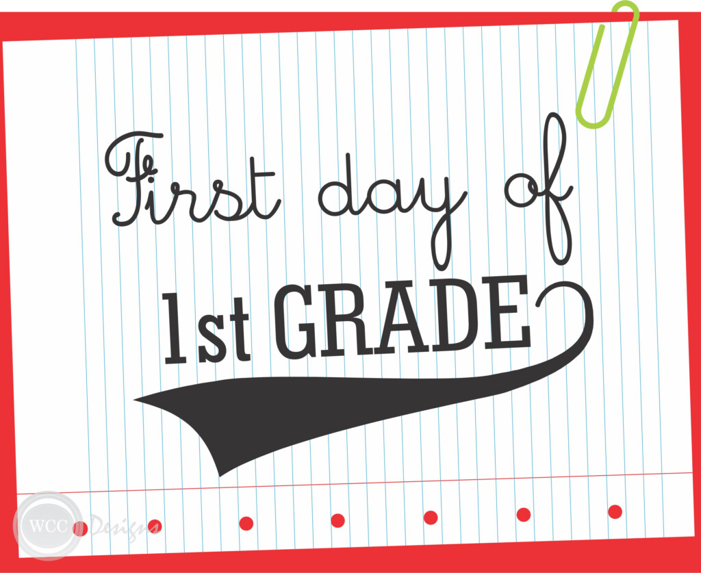 Download These FREE First Day Of School Printable Signs 