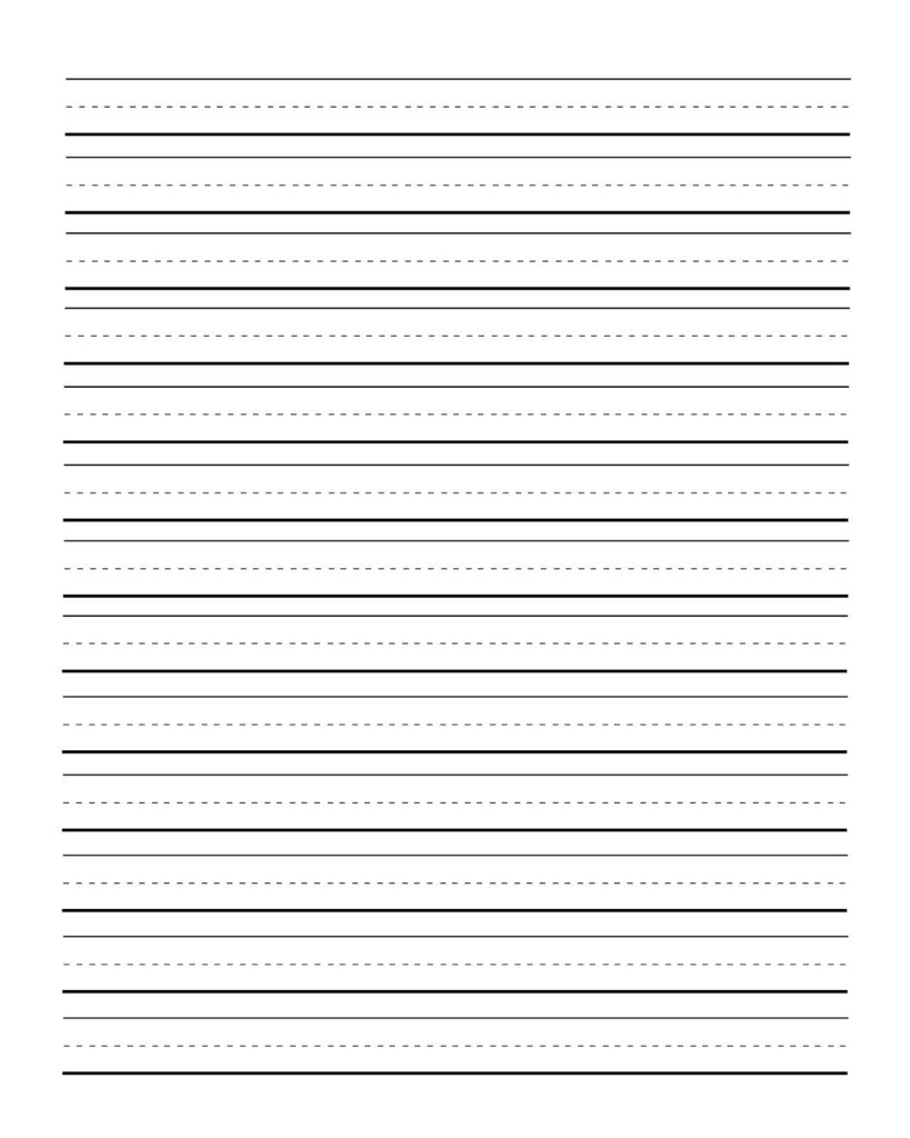 Elementary Lined Paper Printable Free Free Printable