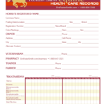 Equine Records Template Fill Online Printable Fillable