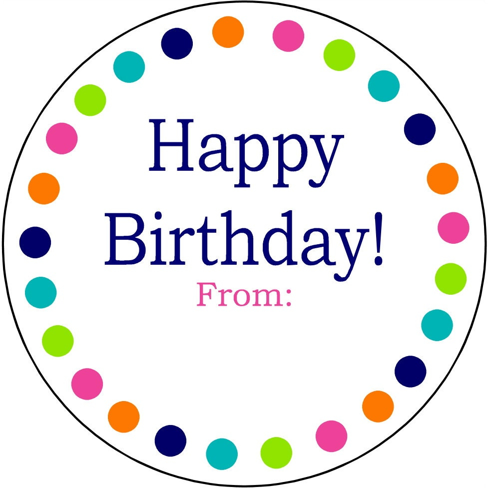 Happy Birthday Gift Label Printable