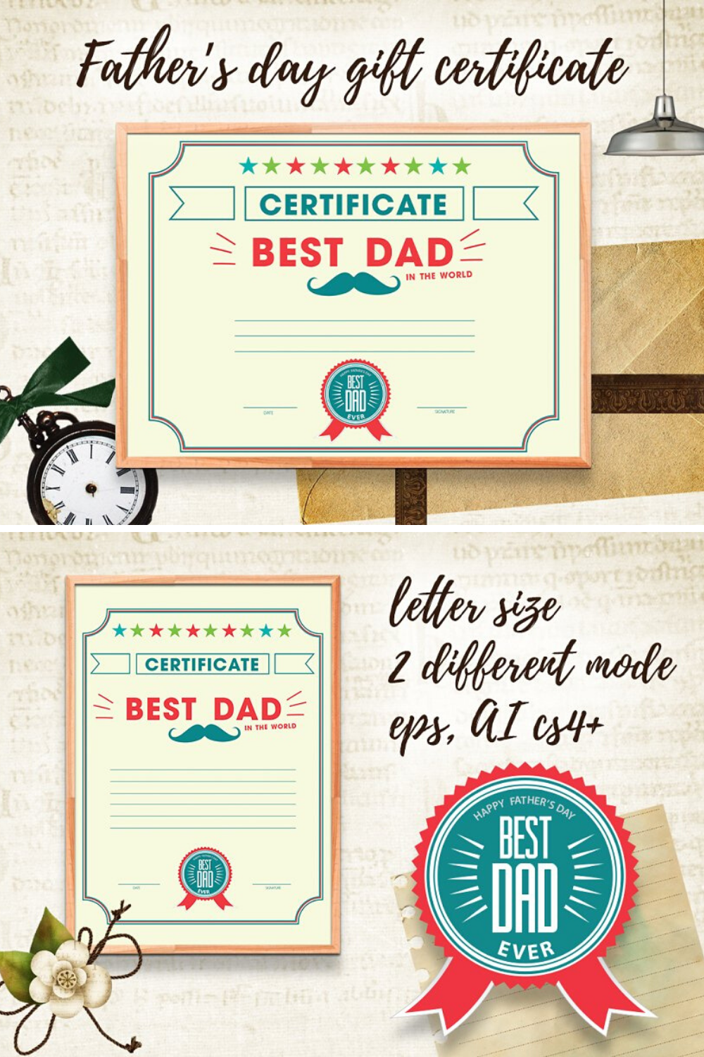 Father s Day Gift Certificate In 2020 Gift Certificate