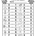 Fill In The Blank Words Worksheets Free Printable