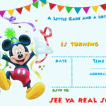 First Birthday Invitation Templates Fresh Free Mickey