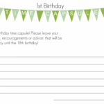 First Birthday Time Capsule With Free Printable The