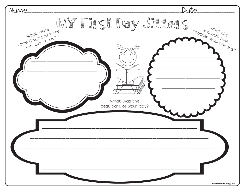 First Day Jitters pdf Google Drive First Day Of School 