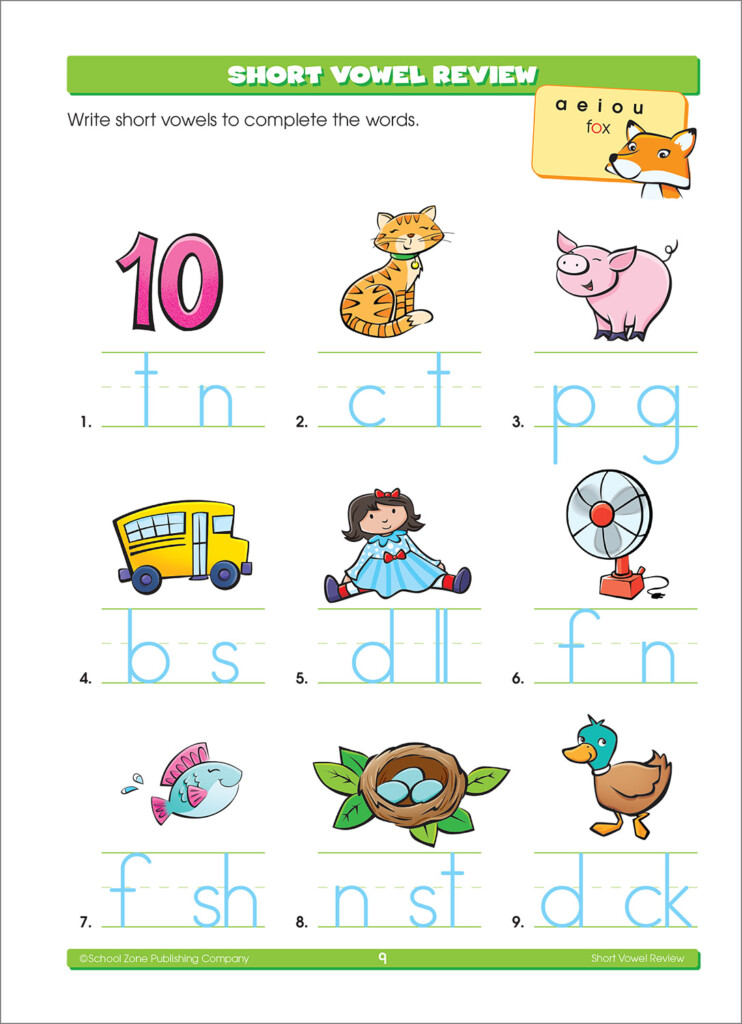 First Grade Basics Deluxe Edition Workbook School Zone 