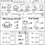 First Grade Morning Work Freebie For Back To School