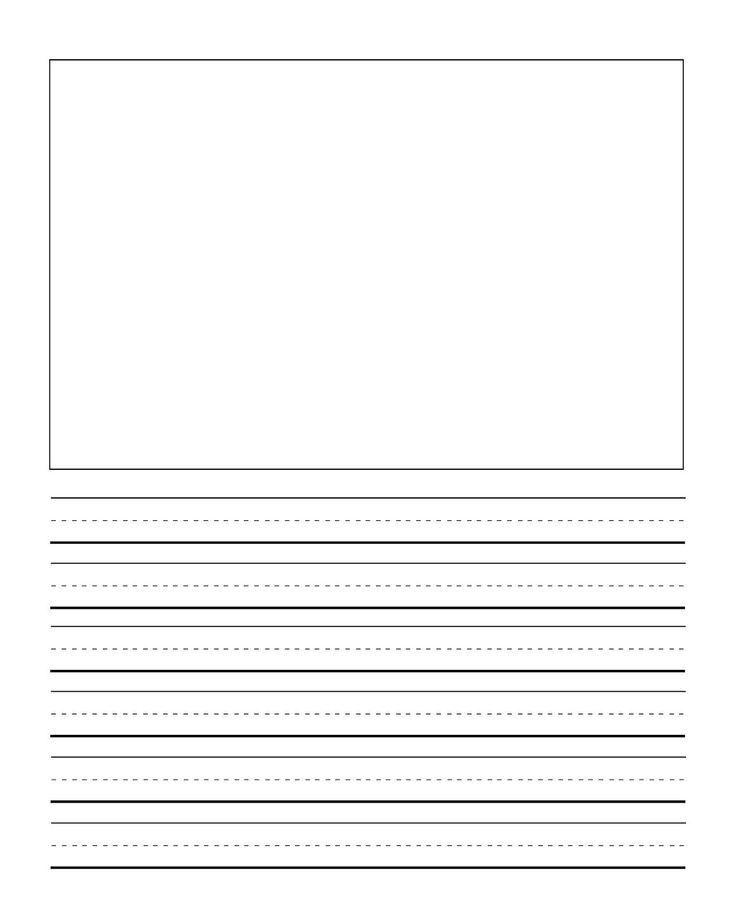 First Grade Writng Paper Template With Picture Journal 