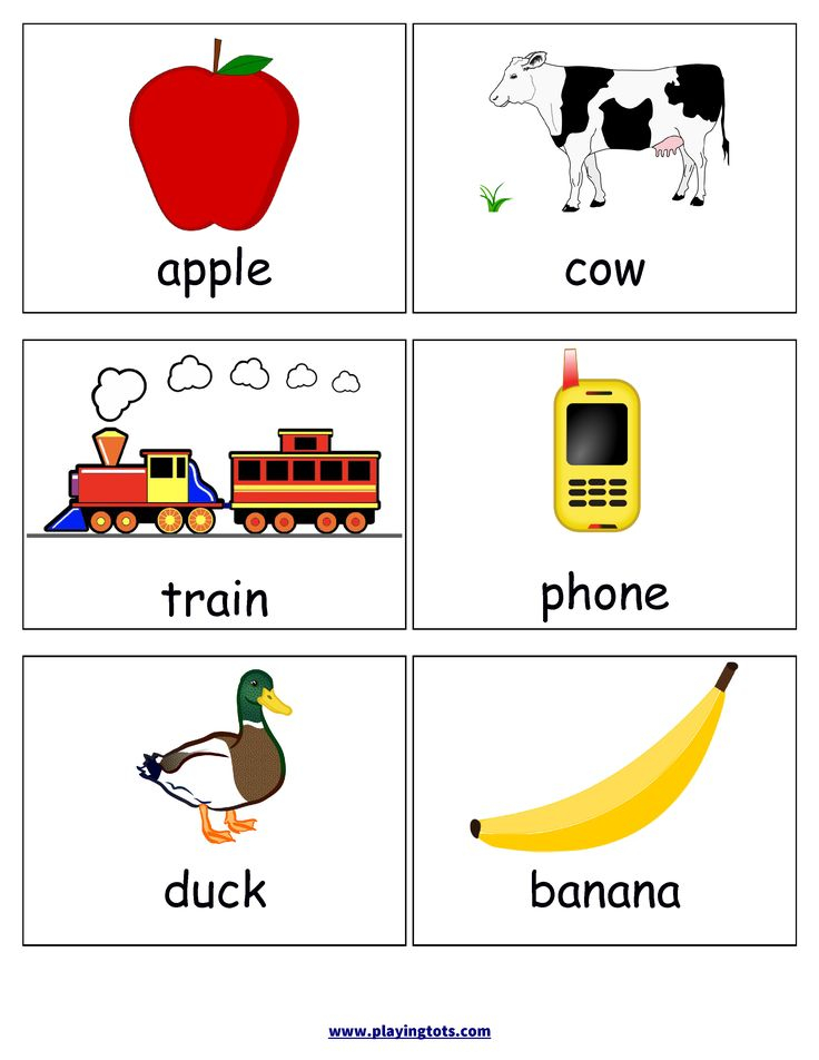 First Words Flash Cards For Your Toddler Keywords Picture
