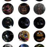 Five Nights At Freddy s Printable Stickers FNAF Free