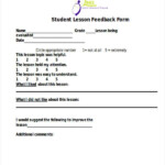 FREE 10 Feedback Forms For Lessons In PDF MS Word