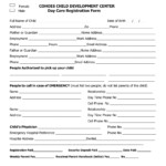 FREE 11 Daycare Registration Forms In PDF MS Word