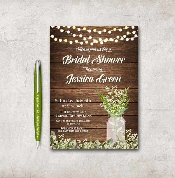 FREE 23 Bridal Shower Invitation Templates In MS Word 