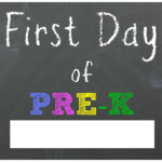 FREE Back To School Printable Chalkboard Signs For First