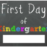 FREE Back To School Printable Chalkboard Signs For First