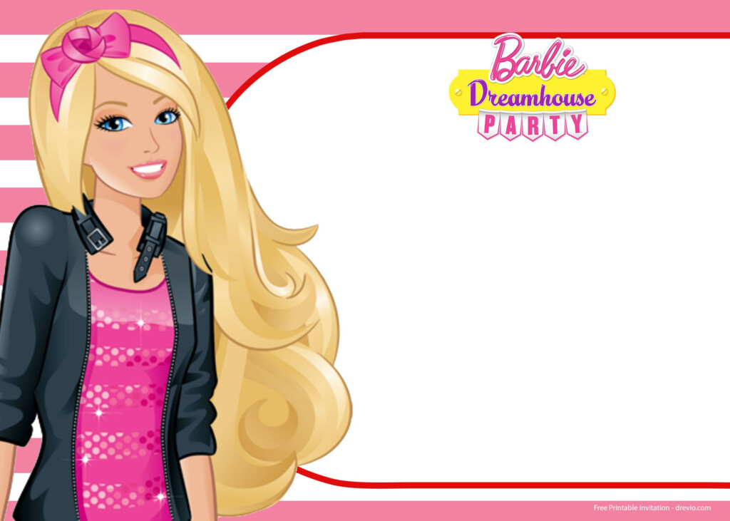 FREE Barbie Birthday Invitation Templates Barbie 