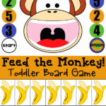 Free Board Game For Toddlers And PreK Feed The Monkey