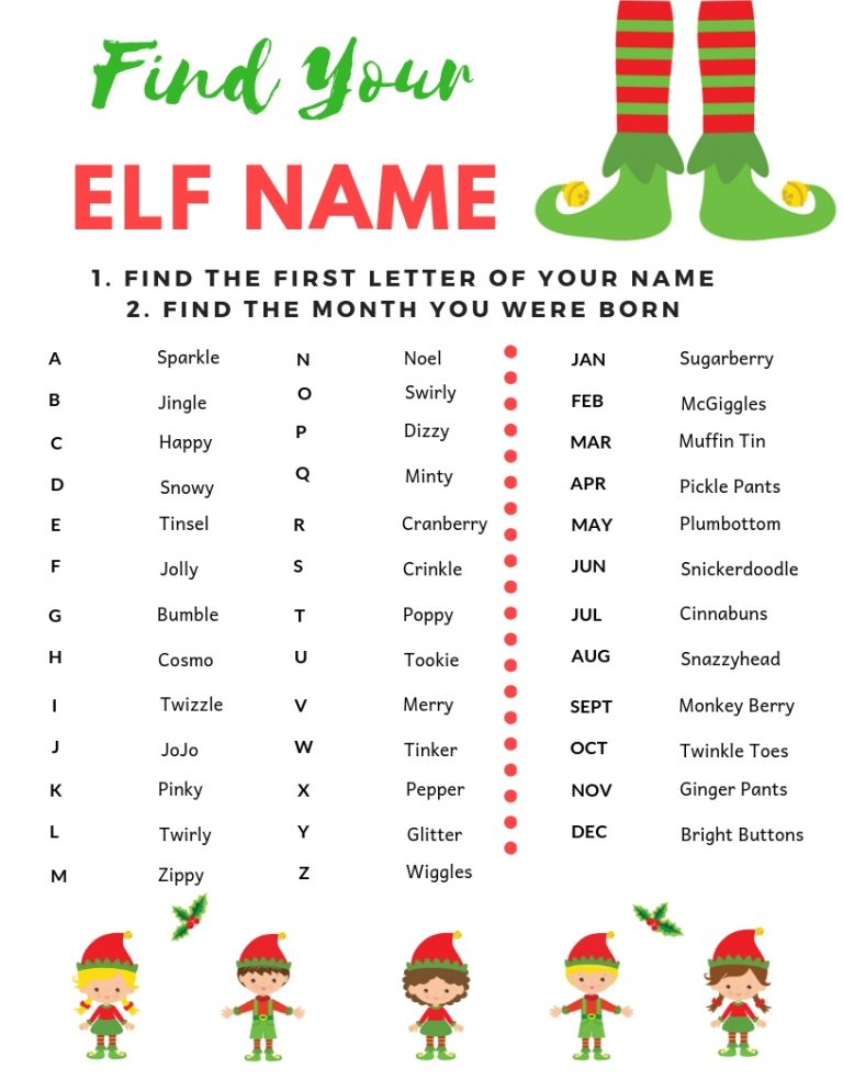 Free Christmas Elf Printables Making Life Blissful 