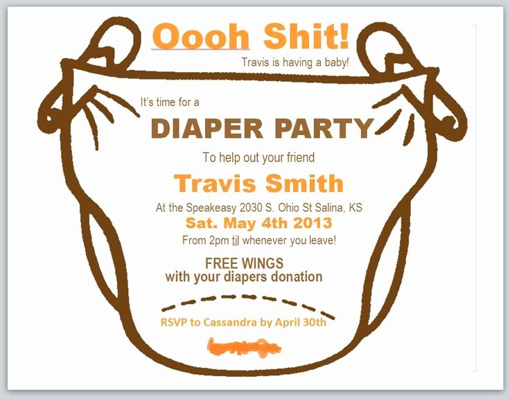 Free Diaper Party Invitation Templates New Diaper Party 