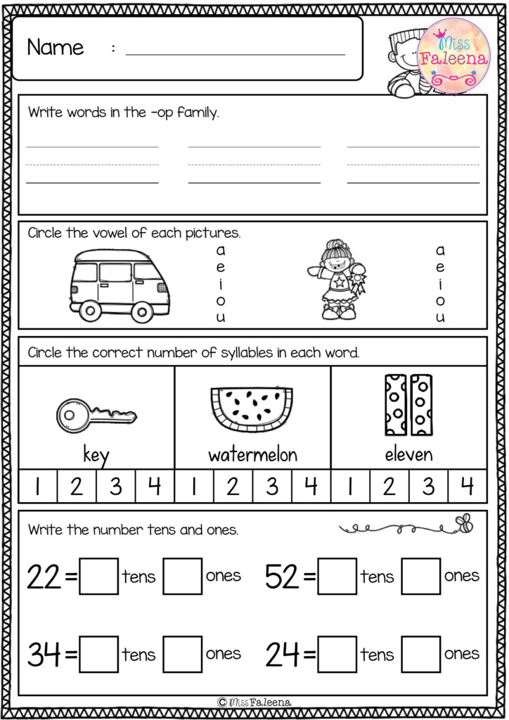 Free First Grade Morning Work Includes 20 Pages Of Morning 