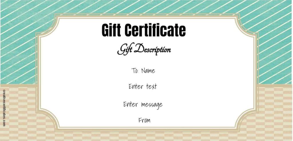 FREE Gift Certificate Template 50 Designs Customize 