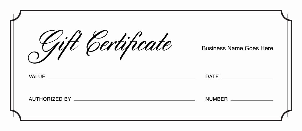 Free Gift Certificate Template Printable Unique Gift