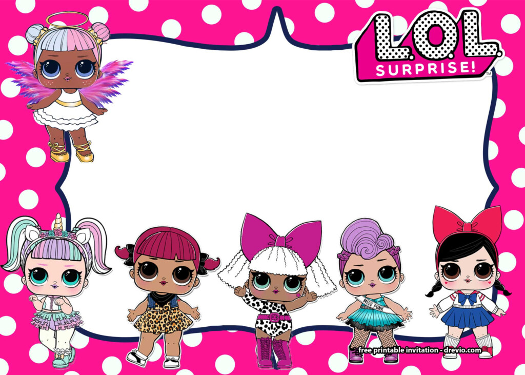 FREE LOL Surprise Dolls Invitation Templates FREE 