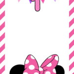 FREE Minnie Mouse 1st Birthday Invitations Templates