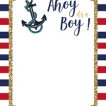 FREE Nautical Baby Shower Invitations Templates Download