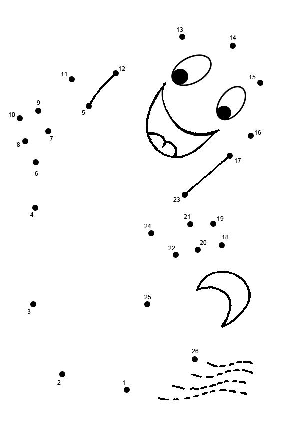 Free Online Printable Kids Games Halloween Ghost Dot To 