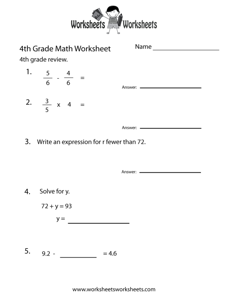 Free Printable 4Th Grade Morning Work Free Printable