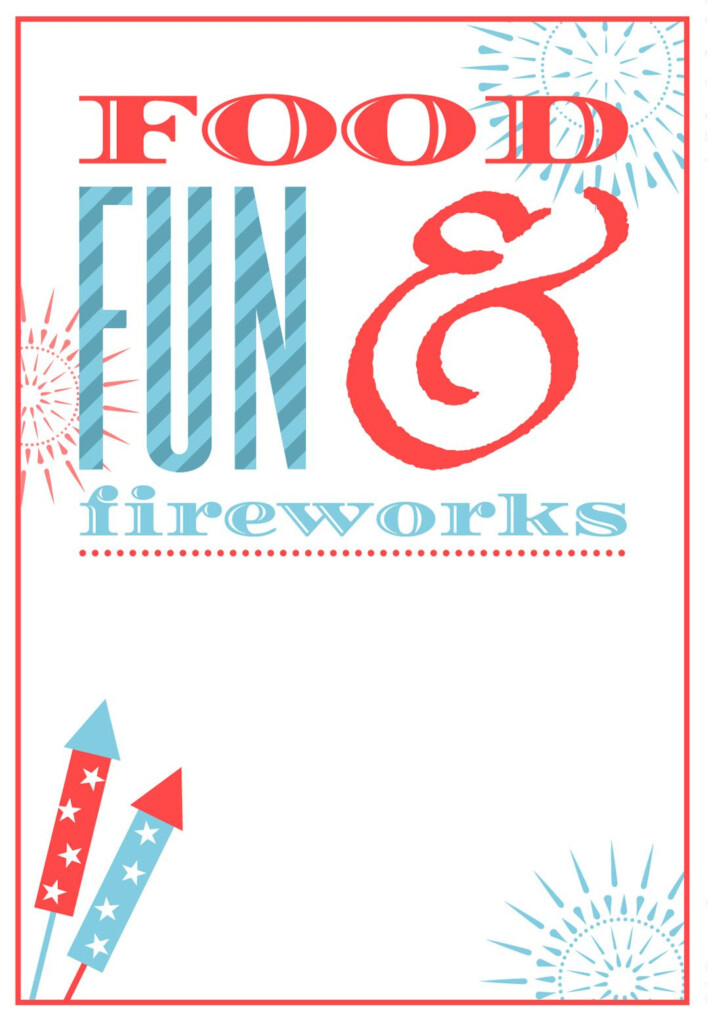 Free Printable 4th Of July Invitation Invitation 