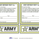 Free Printable Army Party Invitations