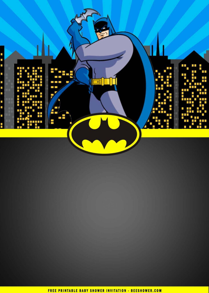  FREE Printable Batman Birthday Party Invitation 