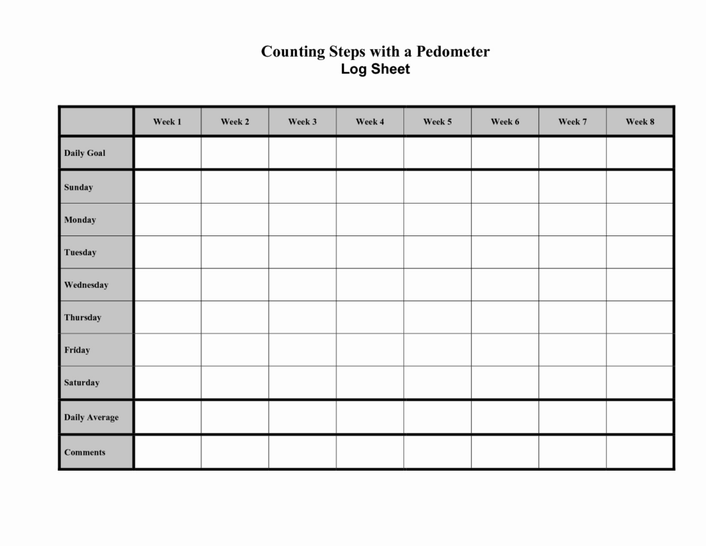 Free Printable Calorie Counter Sheet