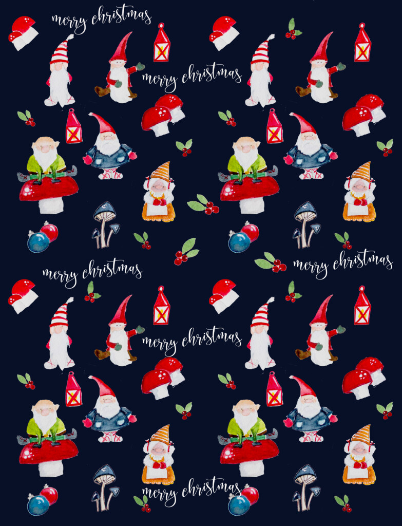 Free Printable Christmas Gift Wrap