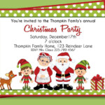 Free Printable Christmas Party Flyer Templates Cards